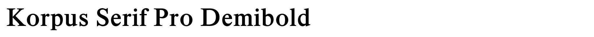 Korpus Serif Pro Demibold image